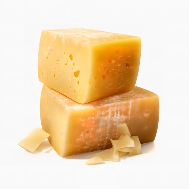Yummy Cheese isoliert auf weißem Hintergrund