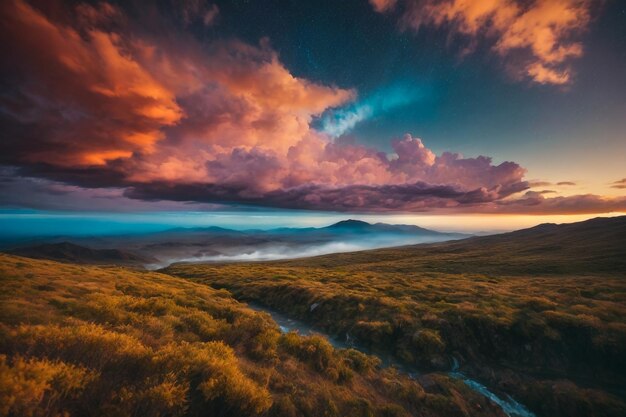 Foto yushan, o pico mais alto de taiwan também o monte jade ou monte yu é a montanha mais alta de taiwan com 3952