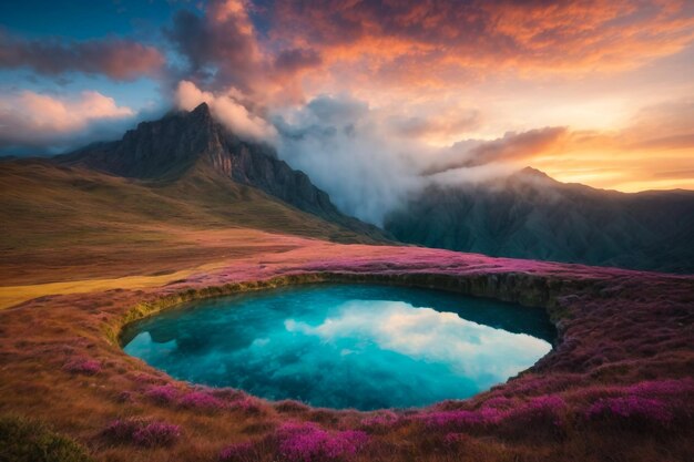 Foto yushan, o pico mais alto de taiwan também o monte jade ou monte yu é a montanha mais alta de taiwan com 3952