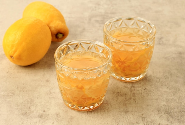 Yuzu Tea Té tibio hecho con mermelada de naranja, azúcar o miel Refresco popular durante el invierno en Japón y Corea