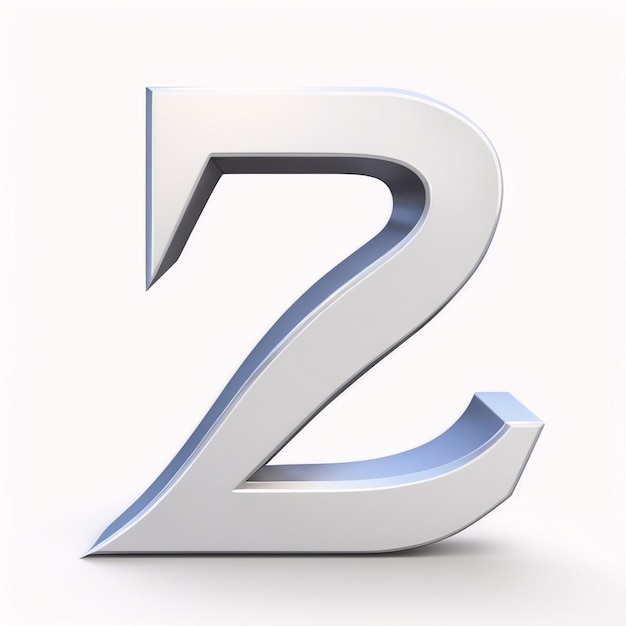 Foto z-buchstaben-ikonen in 3d-illustration