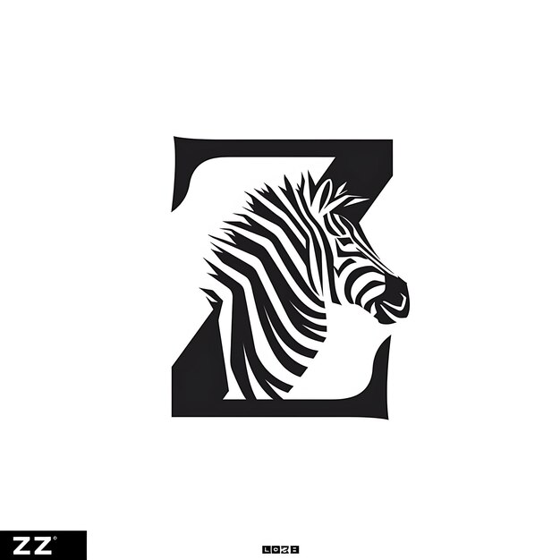 Z com letra Monoline Logo Design Estilo com Z em forma de ideia criativa Conceito simples mínimo