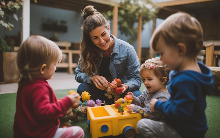 Foto zärtliche momente in der kindertagesstätte