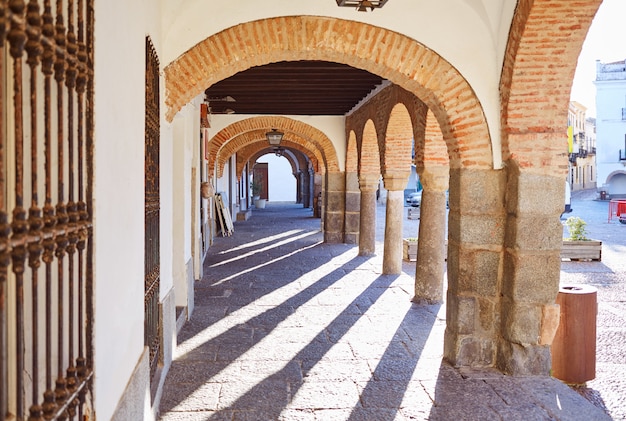 Foto zafra plaza grande em espanha extremadura