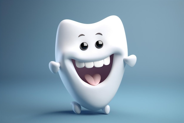 Zahnarzt Zahnblau Hygiene Zahn Kind Lächeln Pflege Zahnmedizin lächelnd Generative KI
