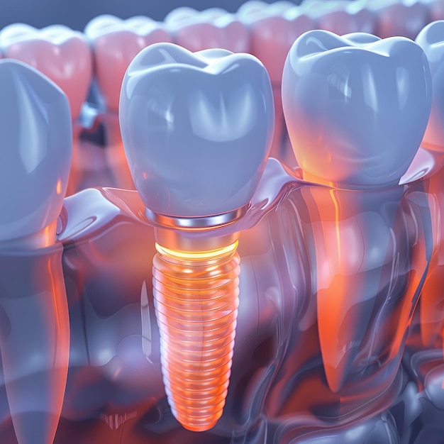 Zahnimplantat zur Wiederherstellung des Lächelns Präzision und Haltbarkeit zuverlässige Lösung für fehlende Zähne Verbesserung des Oralgesundheitsvertrauens natürlich aussehende dauerhafte Ergebnisse personalisierte Pflege für ein helleres Lächeln