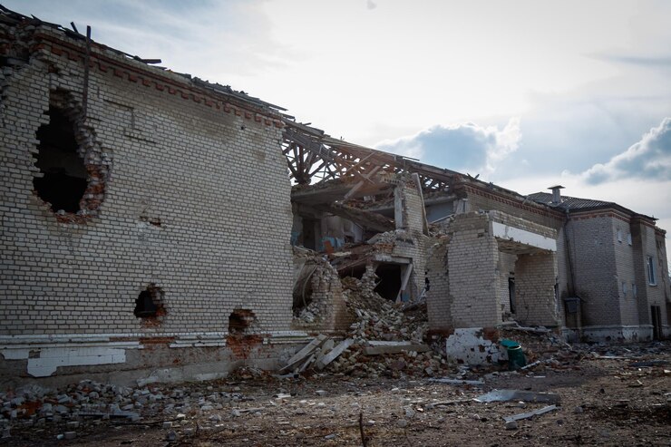 Zalyman Gebiet Charkiw Ukraine 25.03.2023