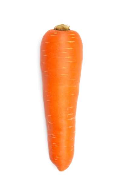 Zanahoria aislado sobre fondo blanco.