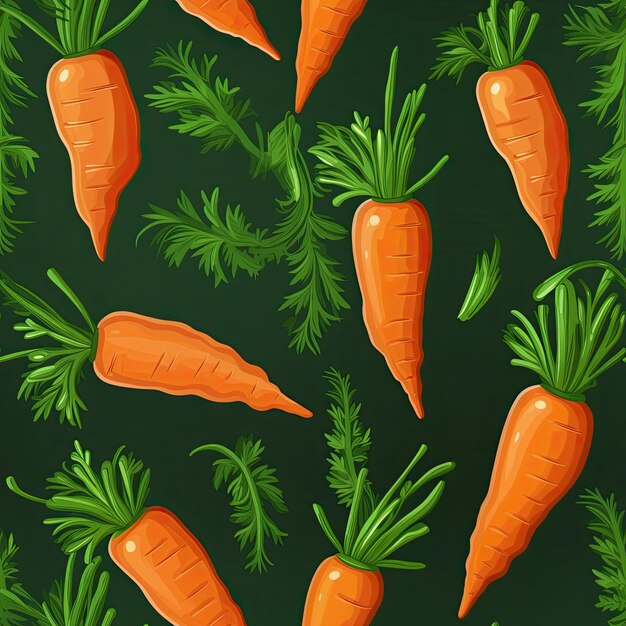 Zanahorias como azulejos sin costura