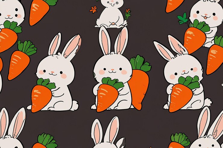 Foto las zanahorias de conejo