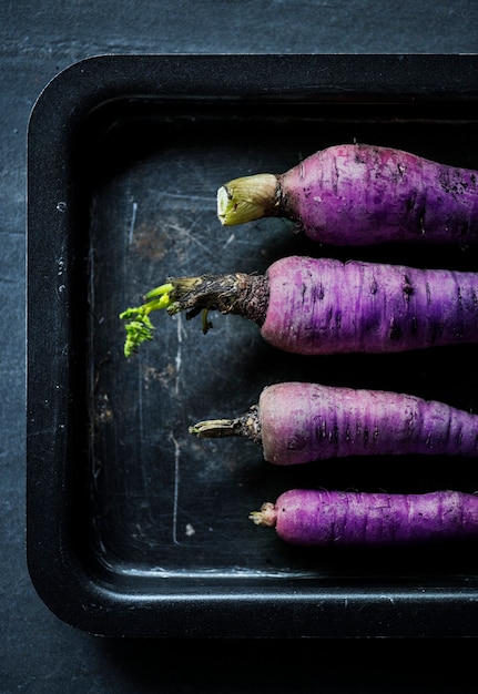 Zanahorias moradas