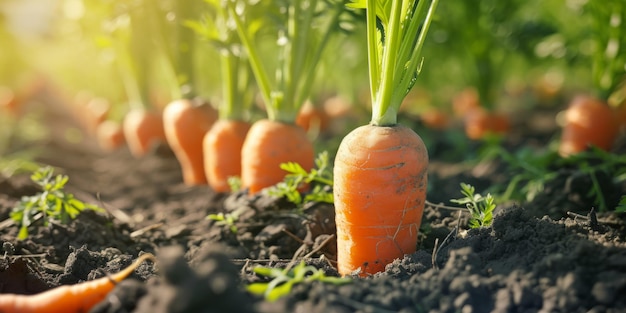 zanahorias en el suelo IA generativa