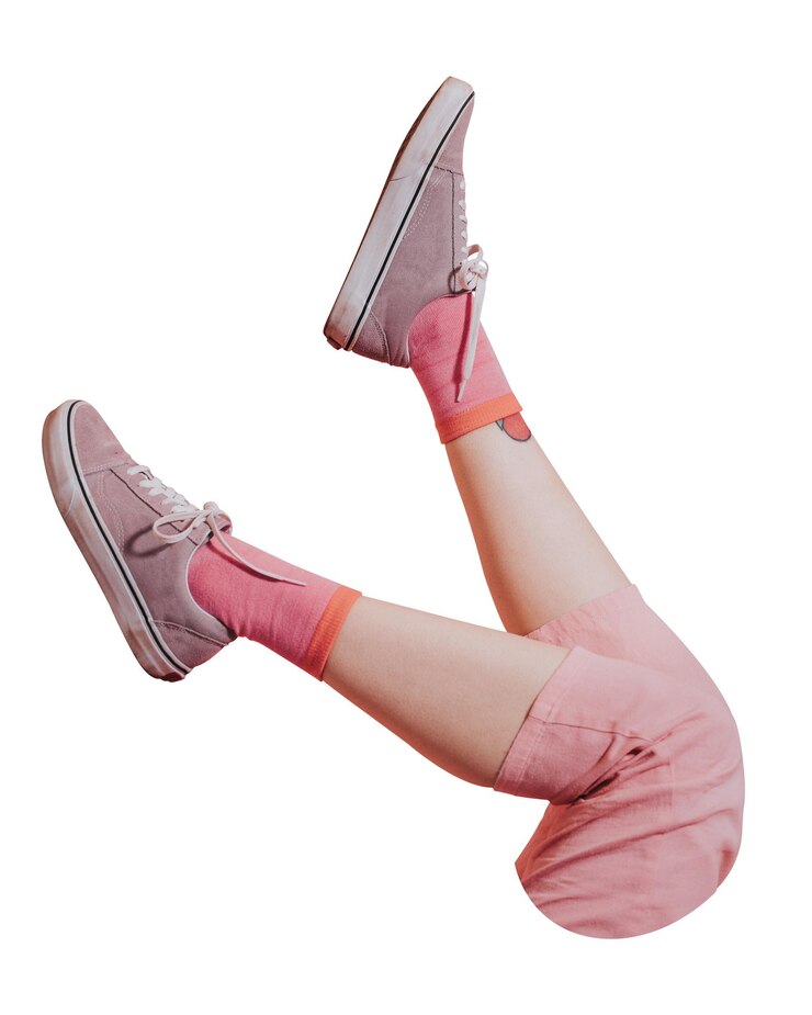 zapatillas de lienzo rosas pegatina png fondo transparente