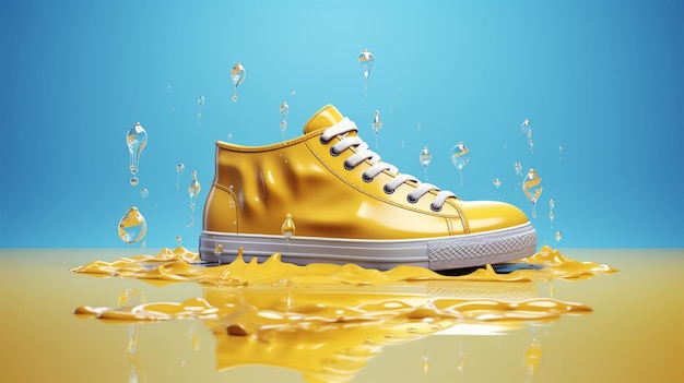 El zapato amarillo de Keds.