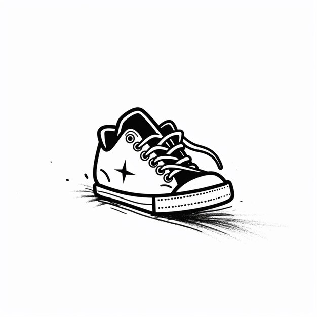 Foto zapato logo vector simple color plano