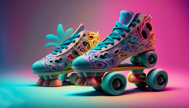 zapato realista textura vibrante estudio colorido realista floral iluminación intrincado detalle suave smoo