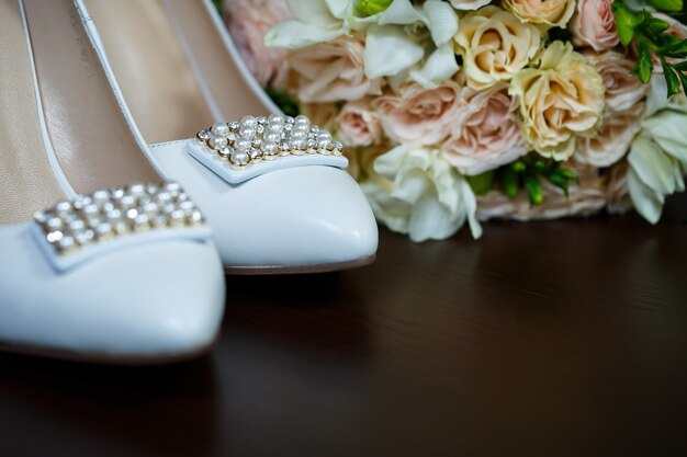 Zapatos de boda de piel para mujer