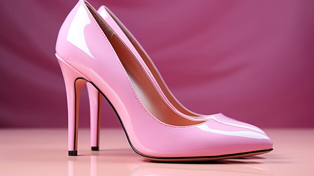 Foto zapatos de bomba para mujeres en rosa