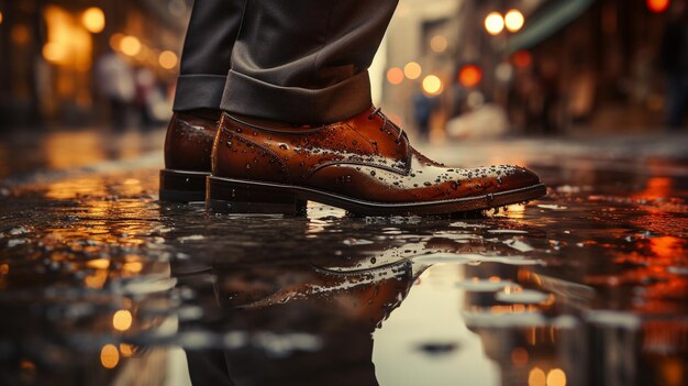 zapatos brogue HD 8K papel tapiz Imagen fotográfica de stock