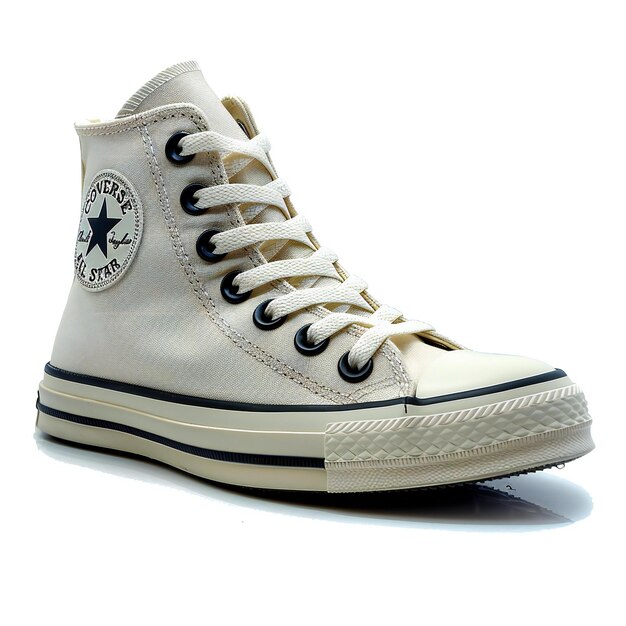 Zapatos de lienzo aislados sobre fondo blanco de alta calidad y alta resolución