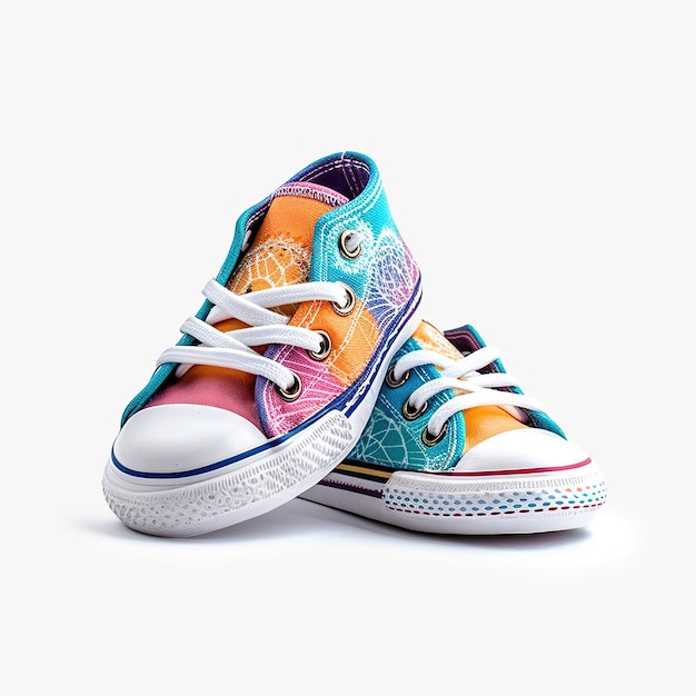 Zapatos para niños realistas en 3D Baby Shower Tarjeta de felicitación Generative Ai