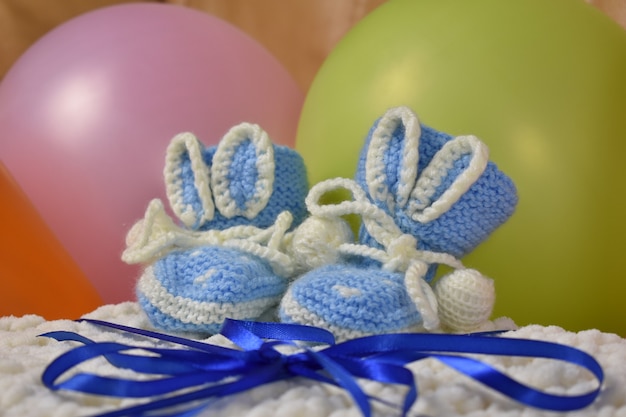 Zapatos de punto para niños hechos a mano