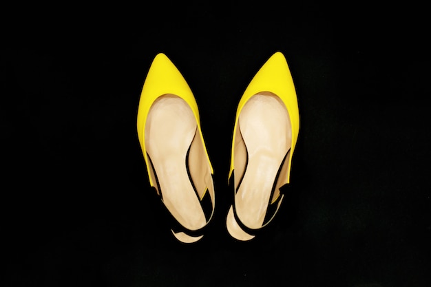 Zapatos de verano amarillo-negro