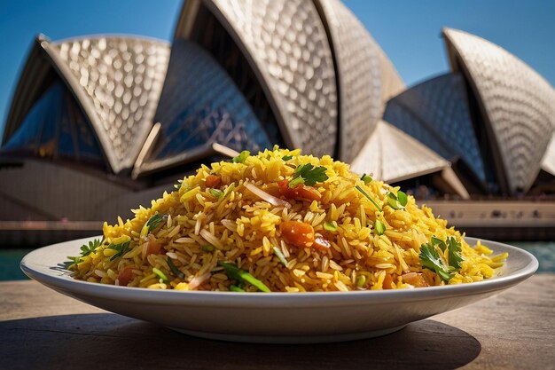 Foto zarda rice en el teatro de la ópera de sídney