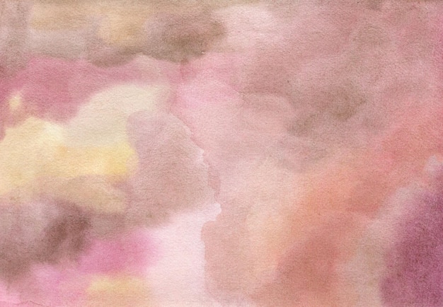 Zartrosa handgezeichneter Aquarellhintergrund in hoher Qualität
