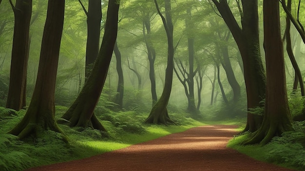 Zauberhafter Wald, wunderschöne hohe Qualität