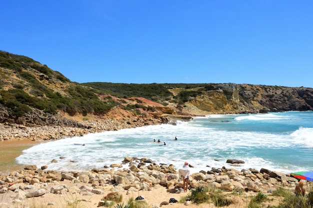 Zavial Strand, Vila tun Bispo, Algarve, Portugal