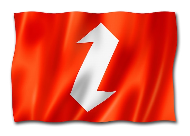 Zaza-ethnische Flagge Iran und Türkei