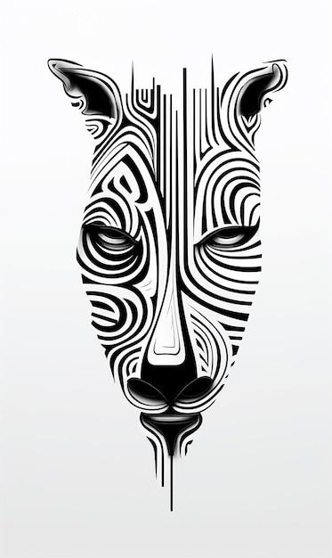 Zebra Cavalo Homem Máscara África Listras Animal
