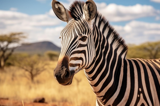 Zebra in freier Wildbahn