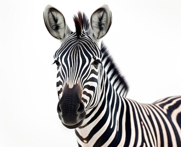 Zebra isolada em fundo