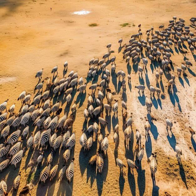 Foto zebra na savana