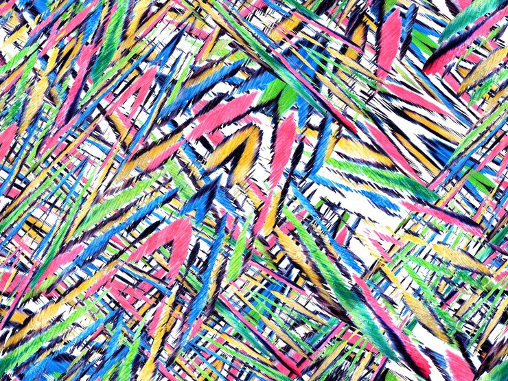 Foto zebra skin print. animal camouflage background. geometric animal texture. green, red and yellow watercolor camouflage design. abstract safari tile. african pattern. stripes seamless pattern.