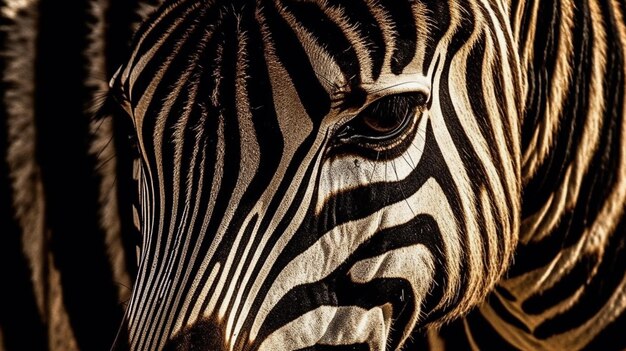 Zebramuster, Hintergrund, Textur, Design, Nahaufnahme, Zebrastreifen, schwarze und weiße Tiere, Pferd, generative KI