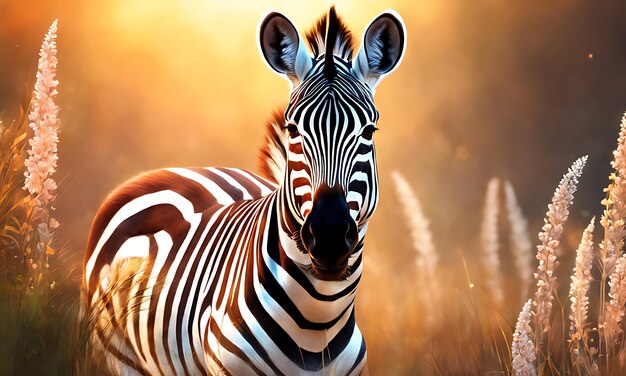 Zebras am Morgen