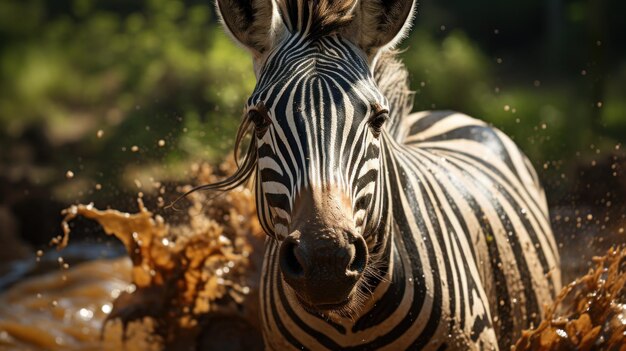 Zebras de pie una al lado de la otra