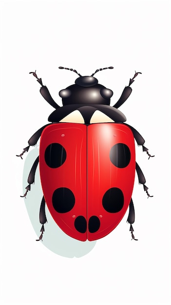 Zeichentrickfilm-Illustration Zeichtrickfilm-Ladybug-Insekten