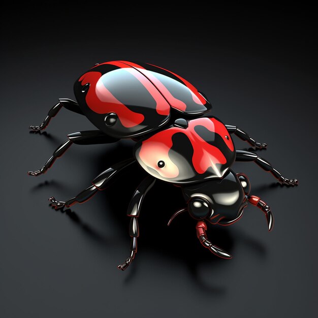 Zeichentrickfilm-Ladybug 3D