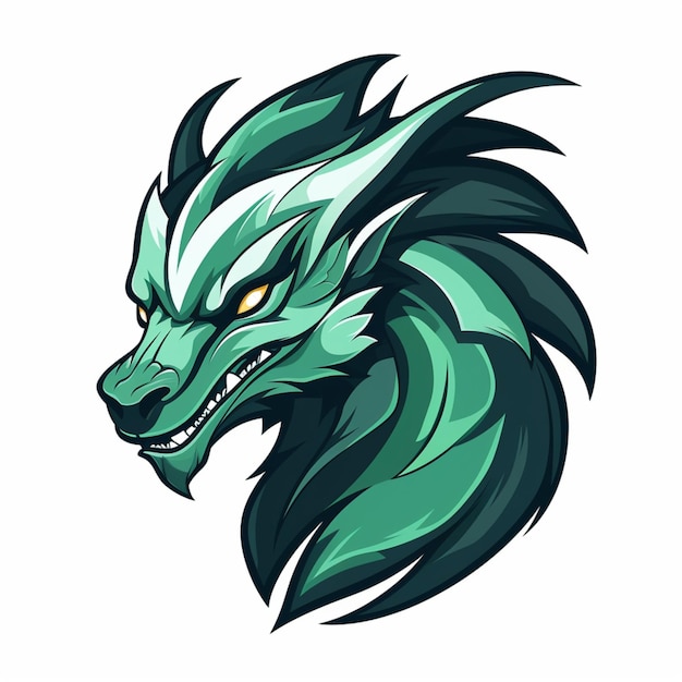 Zeichentrickfilm-Logo des Drachen