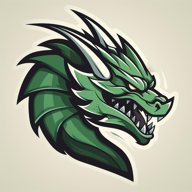 Zeichentrickfilm-Logo des Drachen