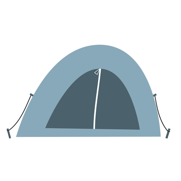 Zeichentrickfilm-Touristenzeltcamping thematisches Element