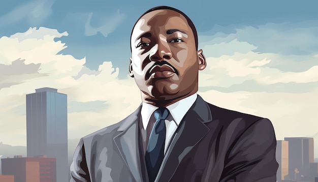 Zeichnen Sie Martin Luther King