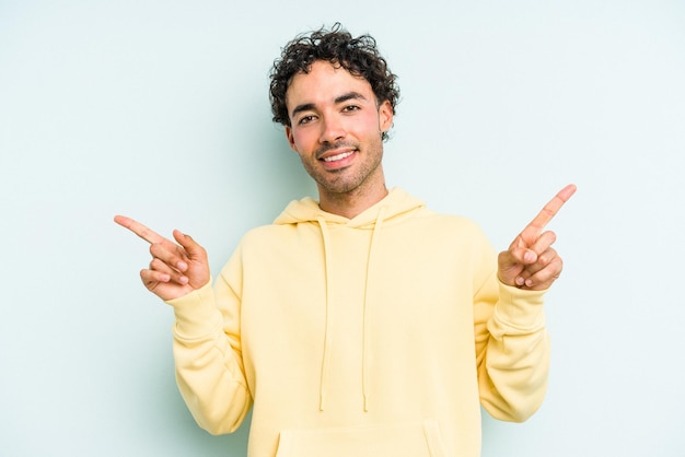 Zeigen sie auf verschiedene kopierräume und wählen sie einen davon aus, der mit dem finger angezeigt wird