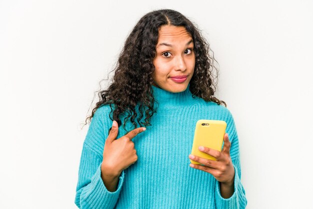 Zeigen Sie mit dem Finger auf Sie, als würden Sie einladen, näher zu kommen