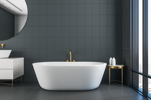 Zeitgenössisches Badezimmerinterieur