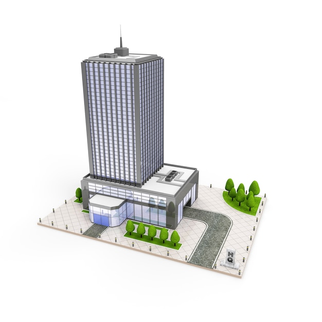 Zeitgenössisches Geschäftszentrum Down Town Financial District